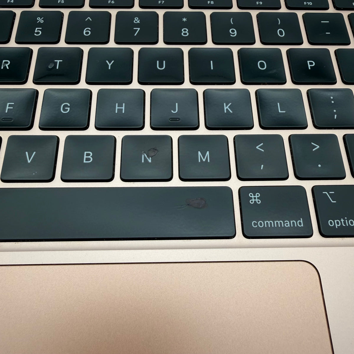 Volledige topcase toetsenbord MacBook Air Intel 13'' A2179 Goud