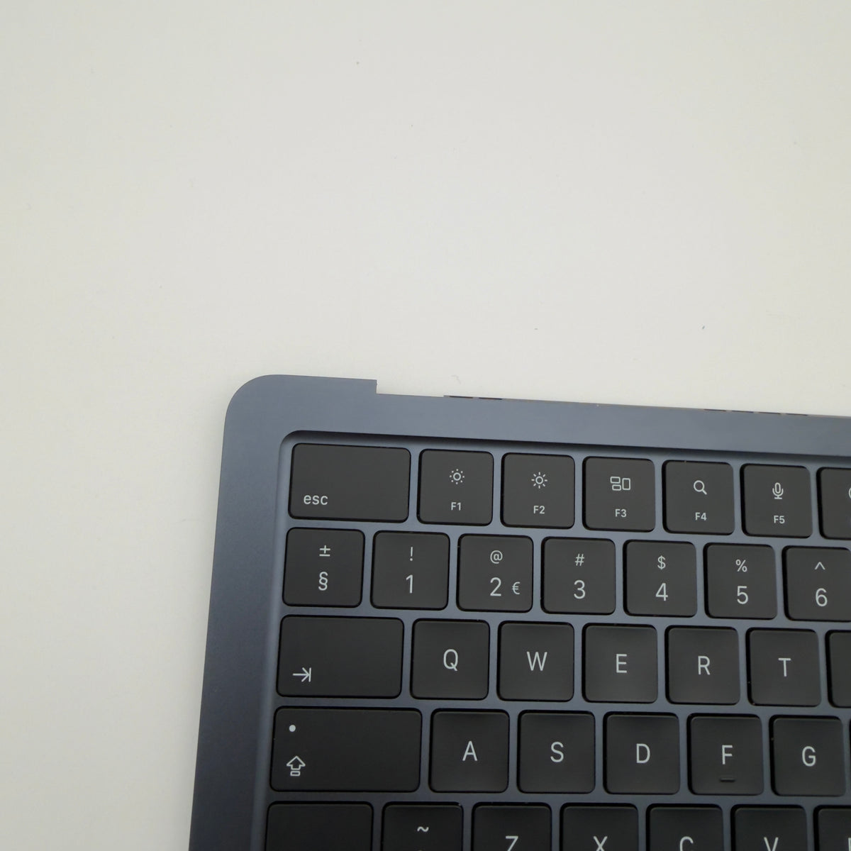 Volledige topcase toetsenbord macbook air M2 A2681 Middernacht