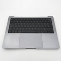Volledige topcase toetsenbord Macbook pro M3 14” A2918 spacegrijs