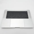Volledige topcase toetsenbord Macbook pro 16” M1 A2485 Zilver